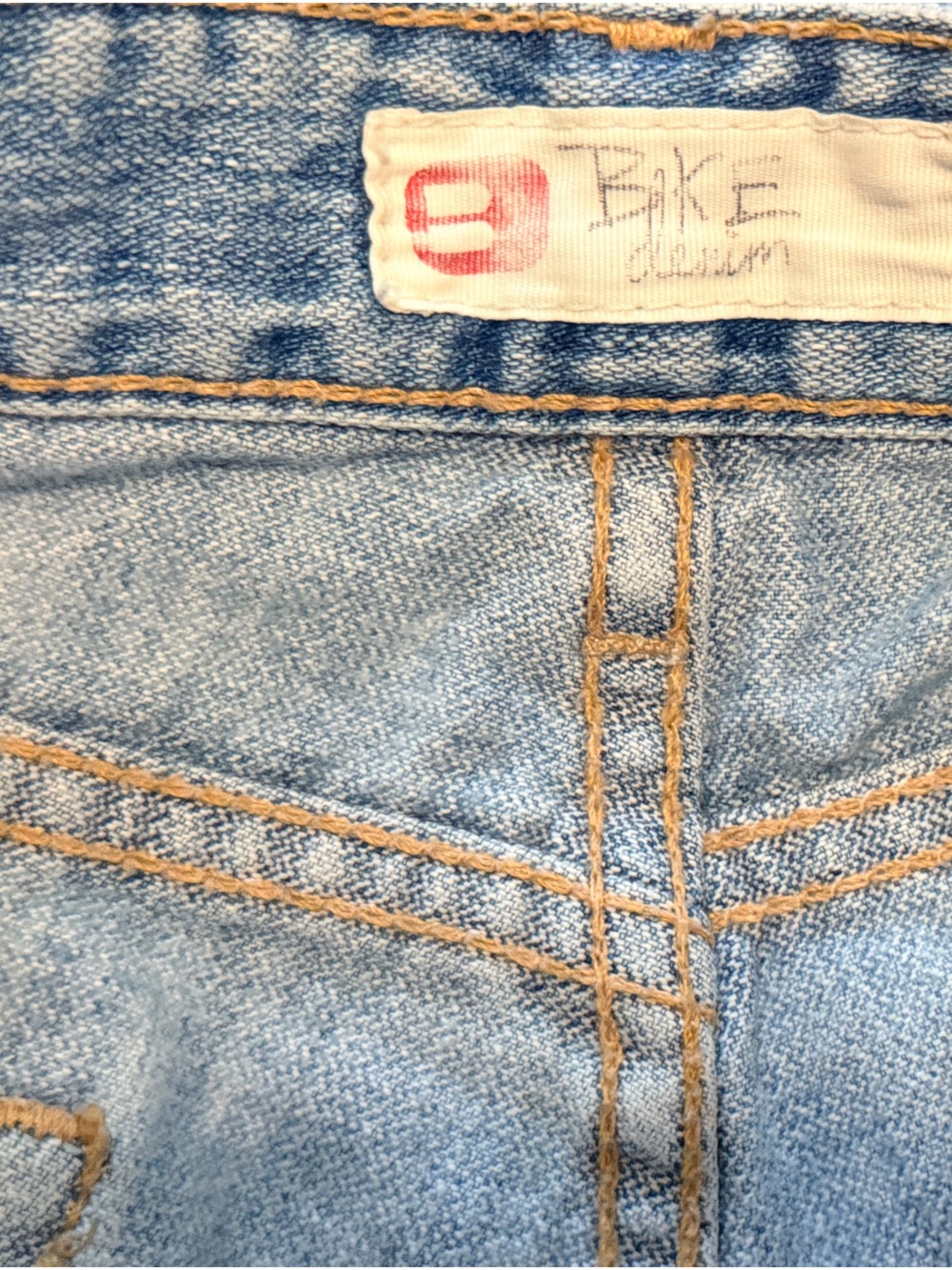 BKE Denim Low Rise Denim Shorts Light WashY2K Distressed Jean Shorts - 29 - Picture 3 of 4